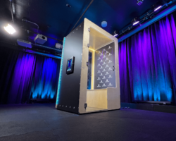 Custom graphics. A magnetic exterior. Built of wood and plexi by TechArt.